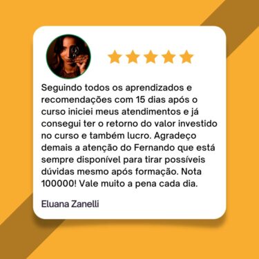 depoimento sobre o curso de piercing online