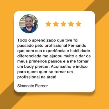 depoimento do curso de body piercing
